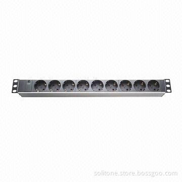 Germany Plug Socket 9-Way 16A PDU